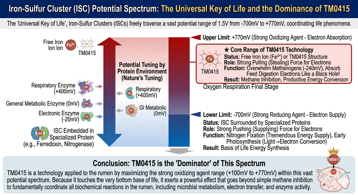 Iron-Sulfur Cluster potential spectrum